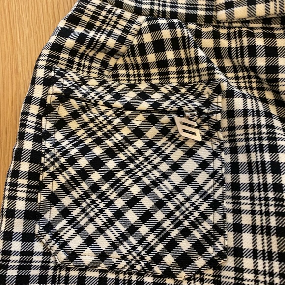 Vintage Anba of Australia Wool Plaid Ski-Pant / Black & White / Size 12 (Small) - Picture 3 of 16